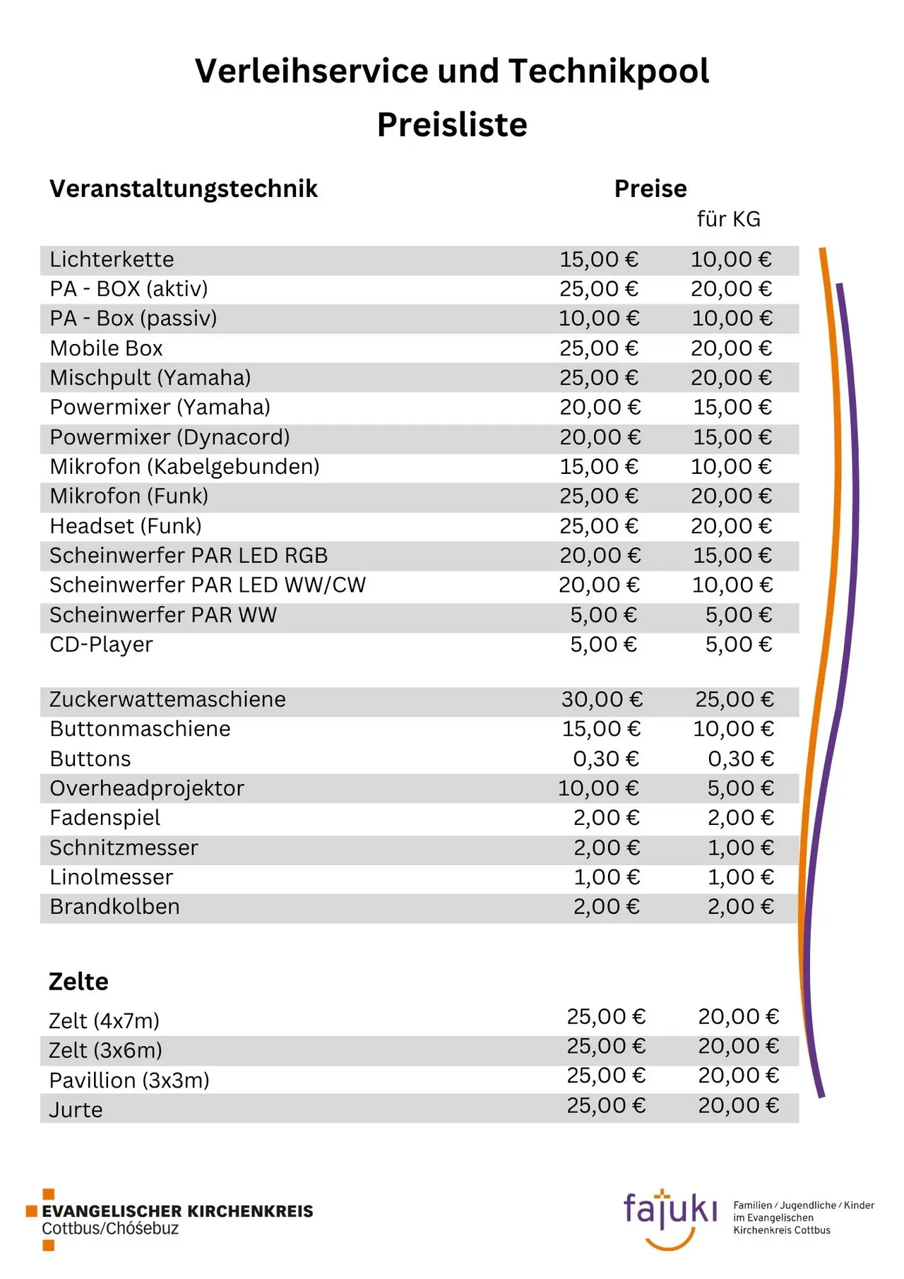 Verleihservice und Technikpool - 1